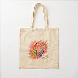 Judy Hopps and Nick Wilde Happy Valentine's Day Cotton Tote Bag