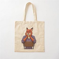 Zootopia Nick Wilde Fan Art Cotton Tote Bag