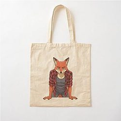 Zootopia Fox Character Art Nick Wilde Cotton Tote Bag