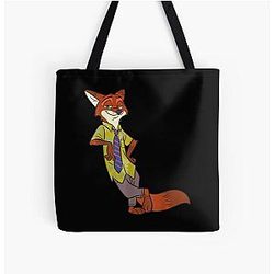 Nick Wilde Cool Fox Charming Character Design All Over Print Tote Bag