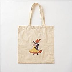 Judy Hopps and Nick Wilde Cotton Tote Bag