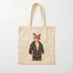 Nick Wilde Zootopia Fox Movie Character Artwork Cotton Tote Bag