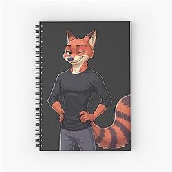 Nick Wilde Furry Fanart Zootopia Notebook