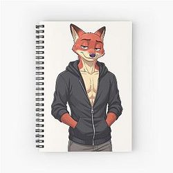Nick Wilde Zootopia Zootropolis Fox Movie Character Artwork Spiral Notebook