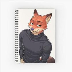 Zootropolis Nick Wilde Zootopia Fox Movie Character Design Notebook