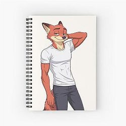 Nick Wilde Zootopia Fox Zootropolis Spiral Notebook