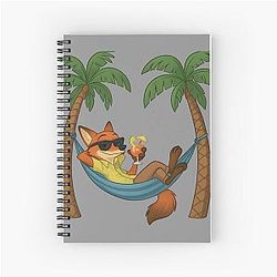 Nick Wilde Vacation Spiral Notebook