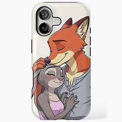 Zootopia Nick Wilde and Judy Hopps – Fox and Bunny Movie Character iPhone Case