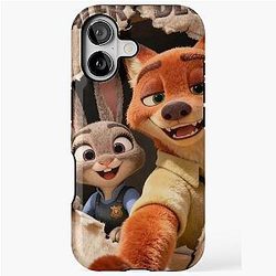 Zootopia Fan Art Judy Hopps Nick Wilde Cute Duo Illustration iPhone Case