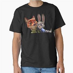 Zootopia Judy Hopps Nick Wilde Selfie Sticker Pack phone cases shirt journals bags blankets etc Zootopia Merch Animation Classic T-Shirt