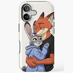 Zootopia Nick Wilde Judy Hopps Fox Bunny Furry Character iPhone Case