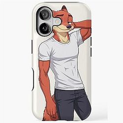 Nick Wilde Zootopia Fox Zootropolis Movie Character Art iPhone Tough Case