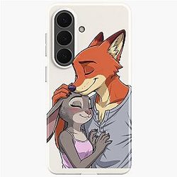 Zootopia Nick Wilde and Judy Hopps Fox Bunny Movie Character Art Samsung Galaxy Soft Case