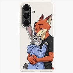 Zootopia Nick Wilde & Judy Hopps Fox Bunny Furry Character Samsung Galaxy Soft Case