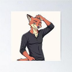 Zootopia Fox Nick Wilde Zootropolis Movie Furry Artwork Poster