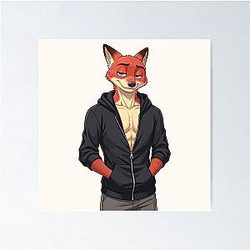 Nick Wilde Zootopia Fox Movie Character Artwork Poster