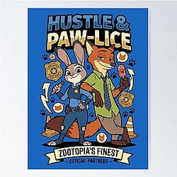 Zootopia - Judy and Nick Wilde Poster