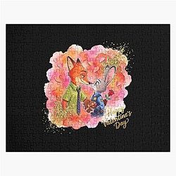 Judy Hopps and Nick Wilde Happy Valentine's Day Jigsaw Puzzle