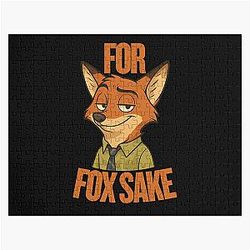 For Fox Sake Nick Wilde Inspired Zootopia Jigsaw Puzzle