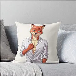 Nick Wilde Zootopia Fox Character Zootropolis Movie Art Throw Pillow