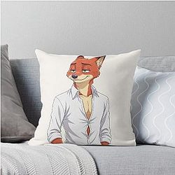 Nick Wilde Fox - Zootopia Furry Design Throw Pillow