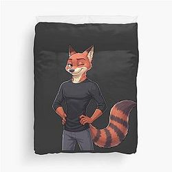 Nick Wilde Furry Fanart Zootopia Duvet Cover