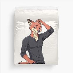 Zootopia Nick Wilde Zootropolis Movie Furry Artwork Duvet Cover