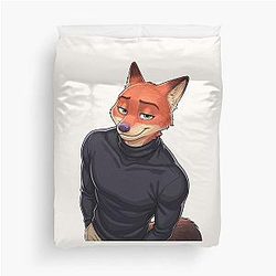 Zootopia Nick Wilde Fox Movie Character Design Duvet Cover