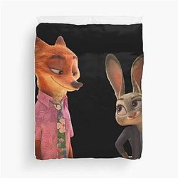 Zootopia 2 Funny Cute Judy Hopps and Nick Wilde Sticker Pack, phone cases, shirt, journals, bags, blankets,  Zootopia Merch Animation Movie Duvet Cover