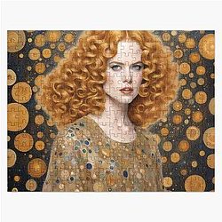 Nicole Kidman in the style of Klimt Jigsaw Puzzle