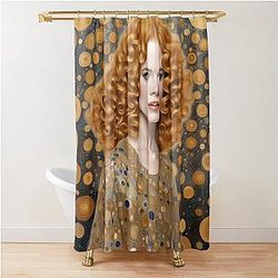 Nicole Kidman Klimt Style Shower Curtain