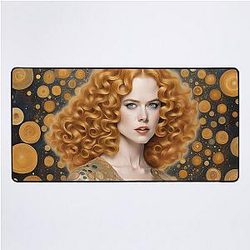 Nicole Kidman Klimt style Desk Mat