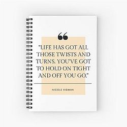 Nicole Kidman Quote Notebook