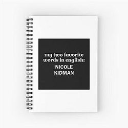 My Favorite Word in English: Nicole Kidman Notebook