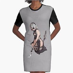 Nier Automata Graphic T-Shirt Dress