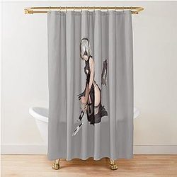 Nier Automata Shower Curtain
