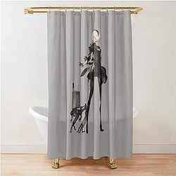 Nier Automata Shower Curtain