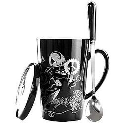Nier Automata Cosplay 2B 9S Ceramic Mugs with Lid