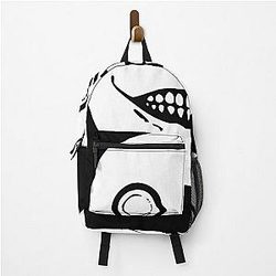 Emil is a protagonist from Nier: Automata, however it is doubtful he wears a shirt or a backpack would be a suitable form of clothing. 

However as per instructions, I'll go with: Emil is a protagonist from Nier.