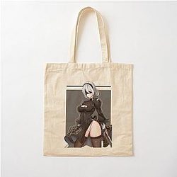Hot NieR: Automata Android Cotton Tote Bag