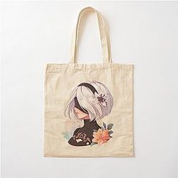 Nier Automata Cotton Tote Bag