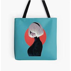 Nier Automata 2B All Over Print Tote Bag