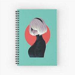 Nier: Automata 2B Spiral Notebook