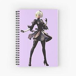 Nier Automata 2B Spiral Notebook