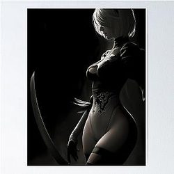 Nier Automata 2B Poster