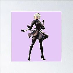 Nier Automata 2B Poster