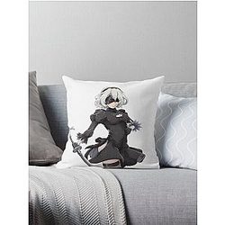 NieR: Automata 2B Throw Pillow