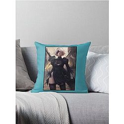 2B Nier Automata Throw Pillow