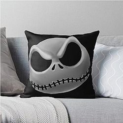 Nightmare Before Christmas Skellington Throw Pillow