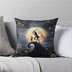 Nightmare before Christmas Design Throw Pillow